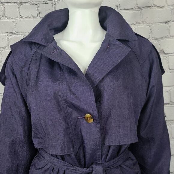 Vintage Sportswork Purple Trenchcoat with Zip Out Liner 11/12 - Picture 1 of 13
